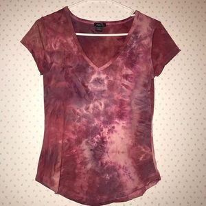 🌻 3 for $15! 🌻 Rue21 Pink Tie-Dye Short Sleeve T-Shirt- Size Small